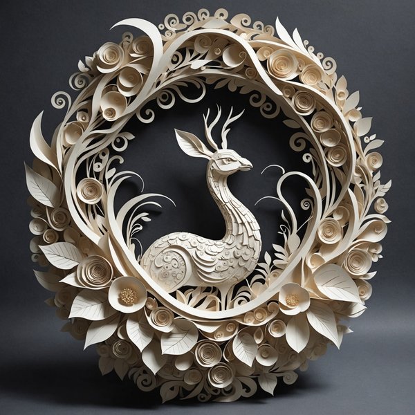 Comment les techniques de sculpture en papier peuvent-elles être appliquées à des créations artistiques modernes ?